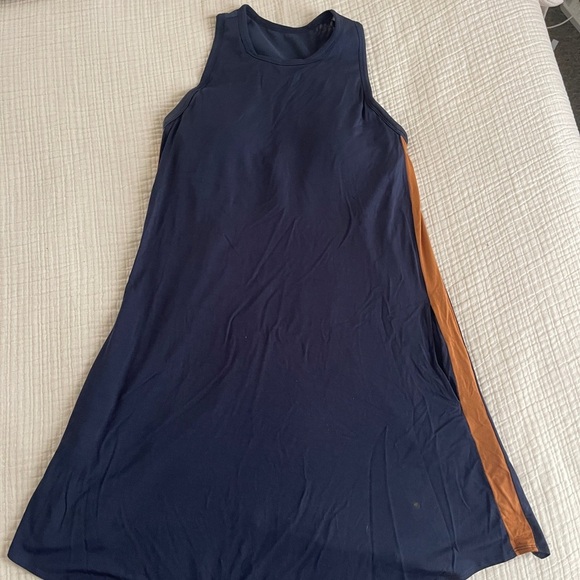 SheBird The Tunic Tank Dress Sz S(SheBird Sz 2) navy blue with pockets - Picture 2 of 11